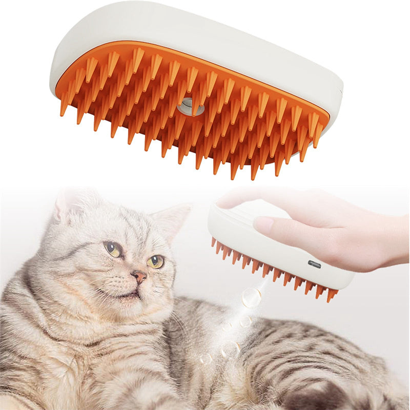 SteamPaw™ – Rechargeable Pet Grooming & Massage Brush