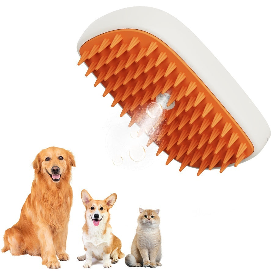 SteamPaw™ – Rechargeable Pet Grooming & Massage Brush