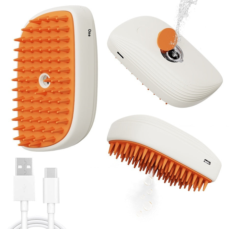 SteamPaw™ – Rechargeable Pet Grooming & Massage Brush