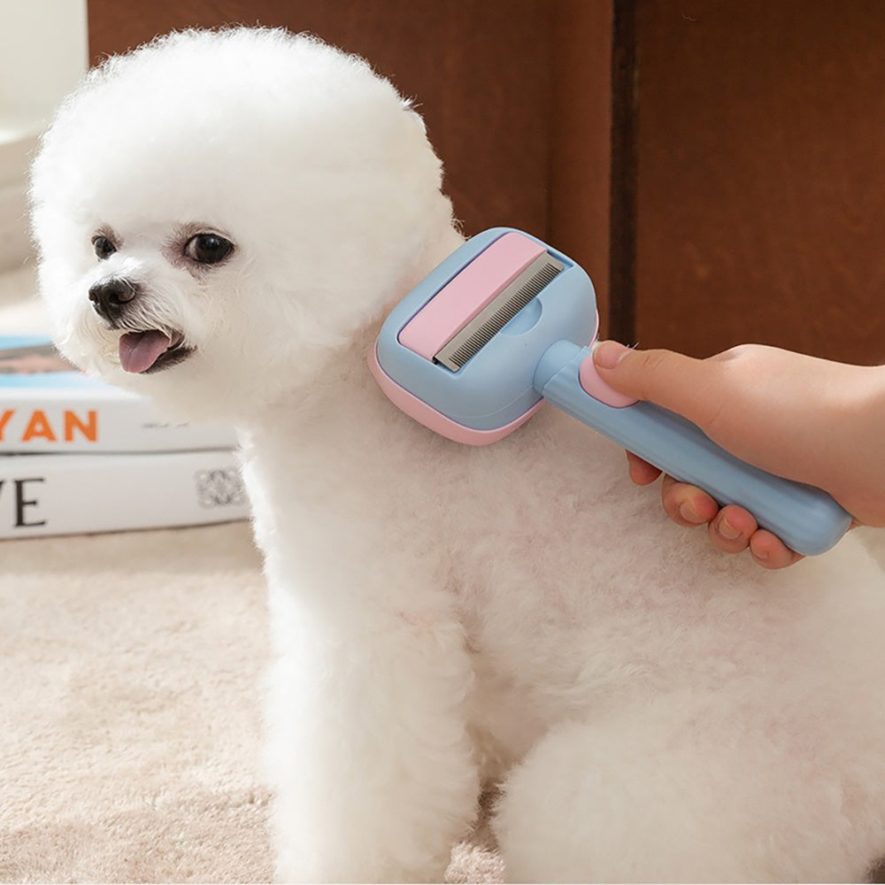 Self-Cleaning Cat Grooming Brush – Easy Hair Remover Tool for Shedding