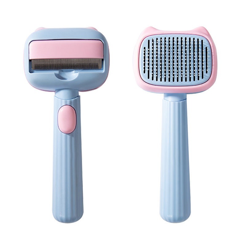 Self-Cleaning Cat Grooming Brush – Easy Hair Remover Tool for Shedding