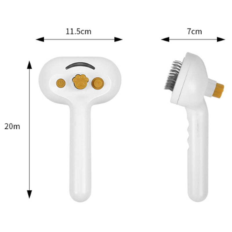 Mist Steam Grooming Brush for Dogs & Cats