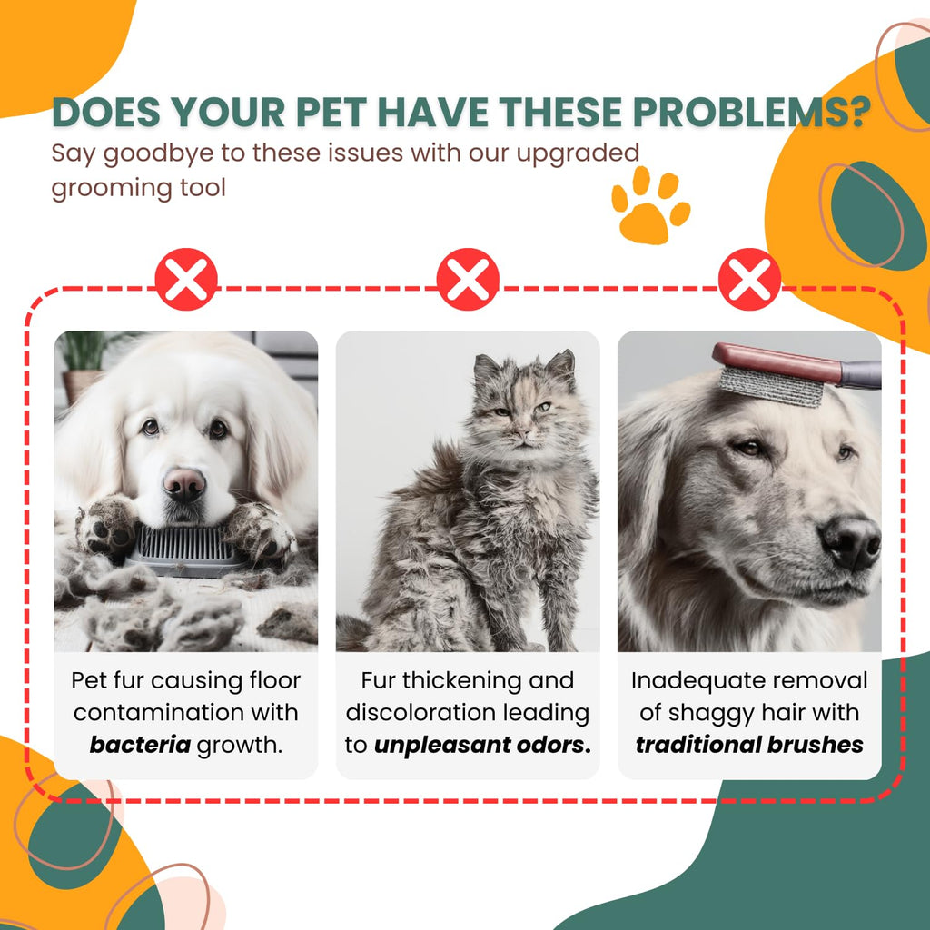 Mist Steam Grooming Brush for Dogs & Cats