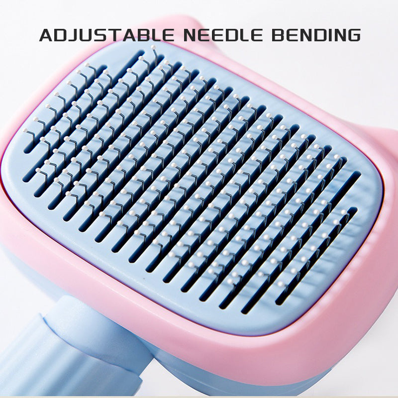 Self-Cleaning Cat Grooming Brush – Easy Hair Remover Tool for Shedding