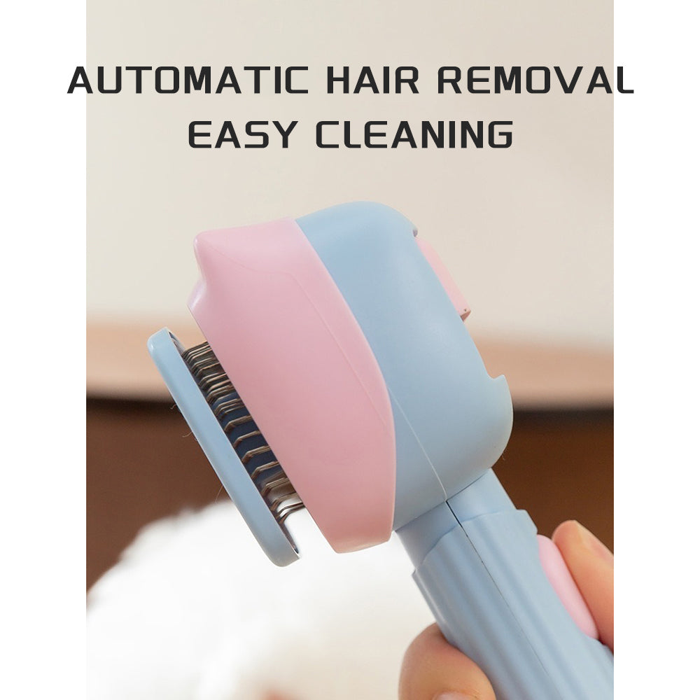 Self-Cleaning Cat Grooming Brush – Easy Hair Remover Tool for Shedding