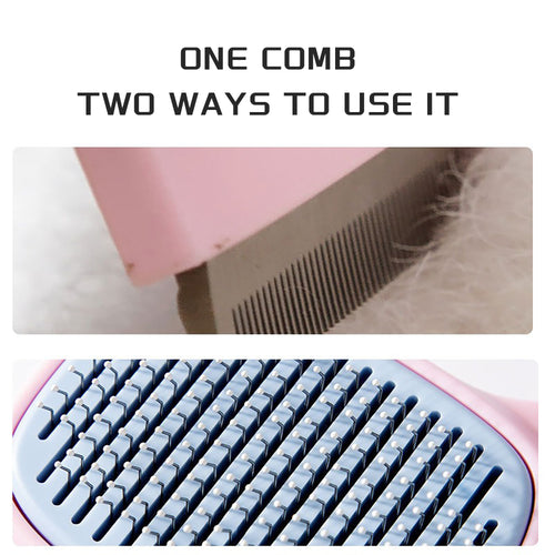 Self-Cleaning Cat Grooming Brush – Easy Hair Remover Tool for Shedding