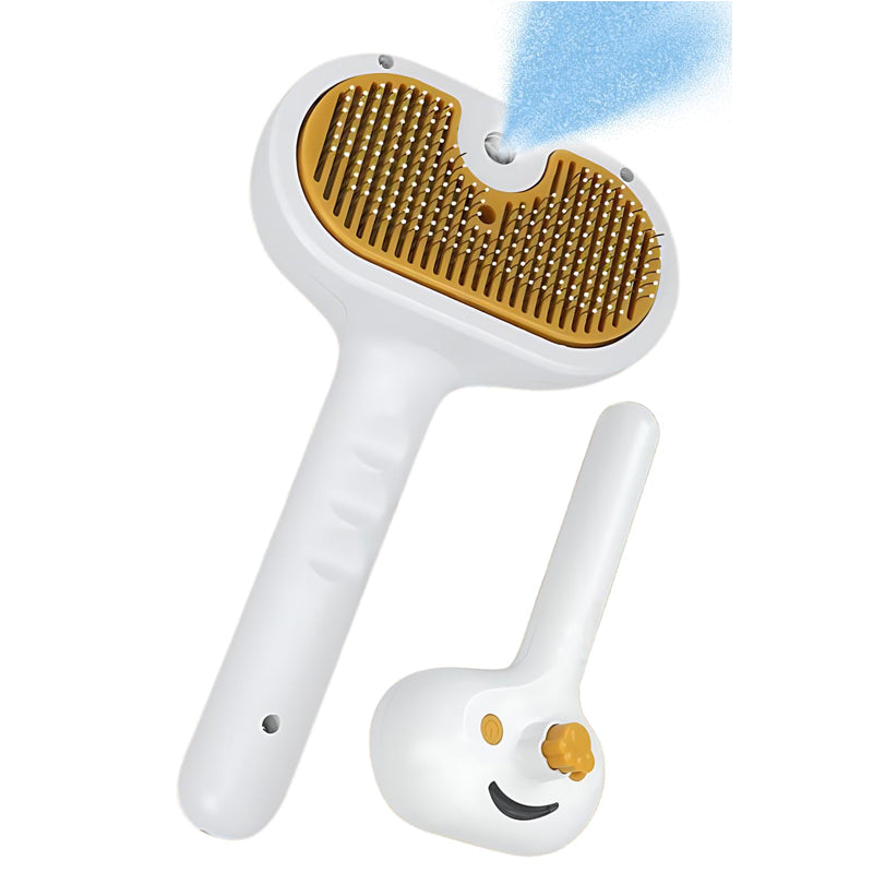 Mist Steam Grooming Brush for Dogs & Cats